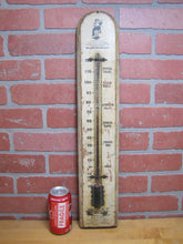 Load image into Gallery viewer, WILLIAMS SHAVING SOAP Antique Advertising Wooden Thermometer Sign Glastonbury Ct