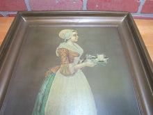 Load image into Gallery viewer, LA BELLE CHOCOLATIERE WALTER BAKER & Co Antique Tin Self Framed Advertising Sign CHOCOLATE