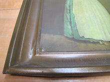 Load image into Gallery viewer, LA BELLE CHOCOLATIERE WALTER BAKER & Co Antique Tin Self Framed Advertising Sign CHOCOLATE