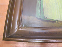 Load image into Gallery viewer, LA BELLE CHOCOLATIERE WALTER BAKER & Co Antique Tin Self Framed Advertising Sign CHOCOLATE
