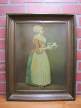 Load image into Gallery viewer, LA BELLE CHOCOLATIERE WALTER BAKER & Co Antique Tin Self Framed Advertising Sign CHOCOLATE