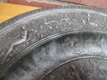 Load image into Gallery viewer, Antique Mythological Characters Scenes Decorative Arts High Relief Metal Charger Plaque Grand Tour Design Style Ornate