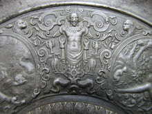 Load image into Gallery viewer, Antique Mythological Characters Scenes Decorative Arts High Relief Metal Charger Plaque Grand Tour Design Style Ornate