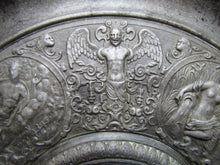Load image into Gallery viewer, Antique Mythological Characters Scenes Decorative Arts High Relief Metal Charger Plaque Grand Tour Design Style Ornate
