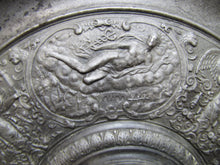 Load image into Gallery viewer, Antique Mythological Characters Scenes Decorative Arts High Relief Metal Charger Plaque Grand Tour Design Style Ornate