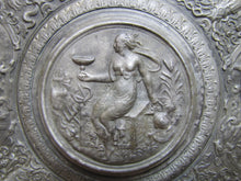 Load image into Gallery viewer, Antique Mythological Characters Scenes Decorative Arts High Relief Metal Charger Plaque Grand Tour Design Style Ornate