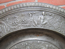 Load image into Gallery viewer, Antique Mythological Characters Scenes Decorative Arts High Relief Metal Charger Plaque Grand Tour Design Style Ornate