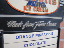 Load image into Gallery viewer, ABBOTTS ICE CREAM Orig Old Menuboard Country Store Advertising Sign Red White & Blue Americana