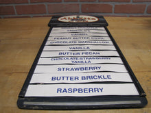 Load image into Gallery viewer, ABBOTTS ICE CREAM Orig Old Menuboard Country Store Advertising Sign Red White & Blue Americana