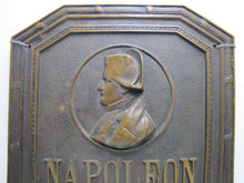 Load image into Gallery viewer, NAPOLEON CIGAR CO Antique Bronze Cigar Store Display Advertising Sign Plaque PRICE BROS CHICAGO