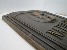 Load image into Gallery viewer, NAPOLEON CIGAR CO Antique Bronze Cigar Store Display Advertising Sign Plaque PRICE BROS CHICAGO