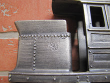Load image into Gallery viewer, LOCOMOTIVE TRAIN RAILROAD Vintage Figural Mailbox Topper Sign Plaque Detailed RR