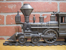 Load image into Gallery viewer, LOCOMOTIVE TRAIN RAILROAD Vintage Figural Mailbox Topper Sign Plaque Detailed RR