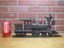 Load image into Gallery viewer, LOCOMOTIVE TRAIN RAILROAD Vintage Figural Mailbox Topper Sign Plaque Detailed RR