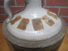 Load image into Gallery viewer, ULMAN & SONS DEALERS IN WINES & LIQUORS BALTO MD Antique Stoneware Jug Folk Art Distillery Merchant