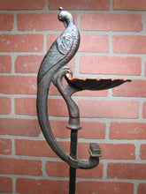 Load image into Gallery viewer, Peacock Antique Smoking Smoke Stand Ashtray Cast Iron Figural Bird Verona USA