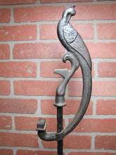 Load image into Gallery viewer, Peacock Antique Smoking Smoke Stand Ashtray Cast Iron Figural Bird Verona USA