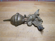Load image into Gallery viewer, Eagle Antique Finial Topper Crowned Spread Winged Ball Sphere Brass Bronze Bird