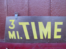 Load image into Gallery viewer, TIME TOWN Original Amusement Theme Park Wood Sign Sand Smaltz 3mi Lake George NY