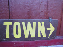 Load image into Gallery viewer, TIME TOWN Original Amusement Theme Park Wood Sign Sand Smaltz 3mi Lake George NY