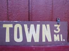 Load image into Gallery viewer, TIME TOWN Original Amusement Theme Park Wood Sign Sand Smaltz 3mi Lake George NY