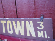 Load image into Gallery viewer, TIME TOWN Original Amusement Theme Park Wood Sign Sand Smaltz 3mi Lake George NY