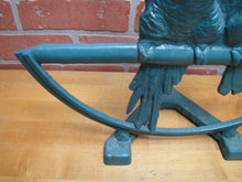 Load image into Gallery viewer, Pair of Parrots FIAT Old Cast Iron Figural Birds Perched Doorstop 1920s Radio Speaker Decorative Arts Statue