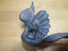 Load image into Gallery viewer, Native American Indian Old Folk Art Winged Hood Emblem Radiator Art Ornament