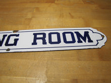 Load image into Gallery viewer, WAITING ROOM Original Old Porcelain Sign Railroad Subway Doctor Dentist Shop Pub