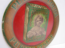 Load image into Gallery viewer, PULVER'S COCOA PURITY ITSELF Antique Advertising Tip Tray MAYER & LAVENSON Co NY Young Child Holidng Cup of Cocoa