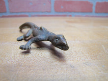 Load image into Gallery viewer, COMPLIMENTS OF C BUCHHOLTZ Co HOBOKEN NJ Antique Advertising Gecko Lizard Brass Bronze Foundry Company Ad
