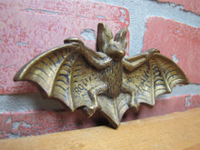 Load image into Gallery viewer, BAT TRAY Old Decorative Arts Brass GROTTES DE HAN Belgium Souvenir Depose