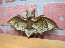 Load image into Gallery viewer, BAT TRAY Old Decorative Arts Brass GROTTES DE HAN Belgium Souvenir Depose