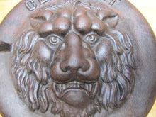 Load image into Gallery viewer, LIONS HEAD BEAST CLEAN OUT Antique Cast Iron Architectural Hardware Element