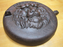 Load image into Gallery viewer, LIONS HEAD BEAST CLEAN OUT Antique Cast Iron Architectural Hardware Element