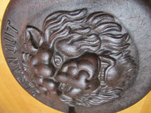Load image into Gallery viewer, LIONS HEAD BEAST CLEAN OUT Antique Cast Iron Architectural Hardware Element