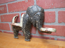 Load image into Gallery viewer, A W REISER TOLEDO OHIO Old Cast Iron Circus Elephant Kitchen Bathroom Holder Shelf Art