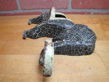 Load image into Gallery viewer, A W REISER TOLEDO OHIO Old Cast Iron Circus Elephant Kitchen Bathroom Holder Shelf Art