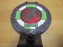 Load image into Gallery viewer, MD PASSAIC COUNTY MEDICAL SOCIETY NEW JERSEY Old Auto Badge Sign Enamel Bronze Medical Doctor