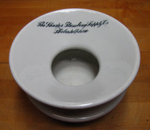 Load image into Gallery viewer, SHUSTER PLUMBING SUPPLY Co PHILADELPHIA Antique Porcelain Advertising Cuspidor Spittoon