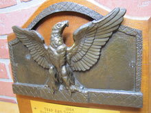 Load image into Gallery viewer, TRAP & SKEET CHAMPION Rural Sportsman Assn Old Hunting Award Sign Plaque Spread Winged Eagle