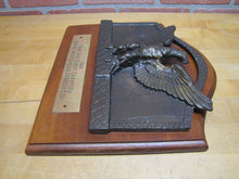 Load image into Gallery viewer, TRAP & SKEET CHAMPION Rural Sportsman Assn Old Hunting Award Sign Plaque Spread Winged Eagle