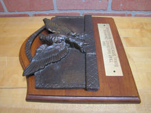 Load image into Gallery viewer, TRAP & SKEET CHAMPION Rural Sportsman Assn Old Hunting Award Sign Plaque Spread Winged Eagle