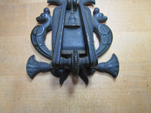 Load image into Gallery viewer, EGYPTIAN REVIVAL COBRAS PALMS Door Knocker Old Interior Architectural Hardware