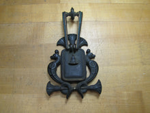 Load image into Gallery viewer, EGYPTIAN REVIVAL COBRAS PALMS Door Knocker Old Interior Architectural Hardware