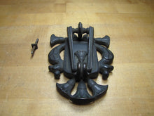 Load image into Gallery viewer, EGYPTIAN REVIVAL COBRAS PALMS Door Knocker Old Interior Architectural Hardware