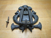 Load image into Gallery viewer, EGYPTIAN REVIVAL COBRAS PALMS Door Knocker Old Interior Architectural Hardware