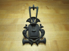 Load image into Gallery viewer, EGYPTIAN REVIVAL COBRAS PALMS Door Knocker Old Interior Architectural Hardware
