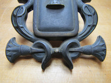 Load image into Gallery viewer, EGYPTIAN REVIVAL COBRAS PALMS Door Knocker Old Interior Architectural Hardware