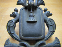 Load image into Gallery viewer, EGYPTIAN REVIVAL COBRAS PALMS Door Knocker Old Interior Architectural Hardware